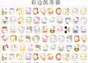 Colección Sanrio 8cm Popular Acrílico DIY Doble Transparente Hecho a Mano Súper Lindo Accesorios de Dibujos Animados