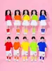 Disfraces de Presentación para Niños en Colores Dulces, Disfraces de Baile para Preescolar, Fotos de Graduación de Primaria, Uniformes de Clase de Porristas