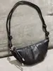 Bolsa Croissant de Pele de Ovelha Tanning Vegetal Bolsa Cupcake Nicho Vintage Ode Bolsa de Ombro de Couro Genuíno Versátil Tendência Bolsa Transversal Feminina