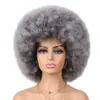 Peluca para Mujer Africana, Tocado, Afro Esponjoso Pequeño Rizado, Se Pueden Seleccionar Más Colores de la Imagen, Peluca Afro