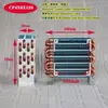 Radiador Mini Micro Condensador Resfriado a Ar Tubo de Cobre Aleta de Alumínio Evaporador de Refrigeração Radiador Resfriado a Água de Geladeira