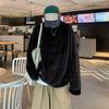 Suéter de felpa de doble cara estilo Hong Kong para otoño e invierno, marca de moda para hombre, abrigo informal holgado y a la moda que combina con todo, grueso y cálido para parejas
