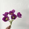Cross-Border único PU mini simulação de flor de papoula flor falsa buquê de papoula decoração de casa arranjo de flores flor artificial