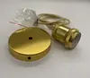 DIYE27 Portalamparas de Araña Vintage Línea Colgante Taza de Lámpara de Aluminio Colgante Línea de Cable de Tornillo Grande Portalamparas Antiguo de Edison