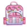 Mochila de dibujos animados para el Día del Niño, bolsa para guardar joyas, pequeños objetos, bolsa con autosellado para refrigerios con forma de corazón para niña, suave y linda