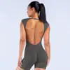 Body de Nylon Sin Mangas Espalda Descubierta Yu An Full Matte Set de Una Pieza Sin Costuras Body de Yoga 0320