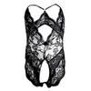 Bodysuits Sexy Masculinos Corset Gay Pijama Renda Transparente Costas Nuas Macacão Roupas Eróticas