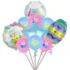 Traje de Pascua Transfronterizo Conejito de Dibujos Animados Huevo Pollito Globo de Papel Aluminio Decoración de Fiesta Festiva Globo Venta al por Mayor