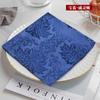 Jacquard de Poliéster Paño para la Boca Servilleta de Hotel Toalla Cuadrada Plegable Paño para Comida Occidental Flor Decorativa Paño para Limpiar Tazas Fábrica Outlet