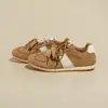 Zapatillas de entrenamiento alemanas para mujer con diseño de bloques de color de moda y doble cordón, nuevas súper populares de primavera y otoño 2026, zapatillas de suela blanda resistentes al desgaste