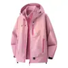 Estilo Pareja para Hombre y Mujer 2026 Otoño/Invierno Chaqueta de Trekking Tres en Uno Desmontable Estilo Coreano de Moda Moda Casual Ropa de Abrigo Versátil