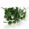 Exportación Transfronteriza 16 Cabezas Simulación Tacto Humano Pegamento Eucalipto Manojo de Dinero Hojas Decoración del Hogar Plantas Verdes Flores Artificiales Venta al por Mayor