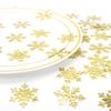 Decoración navideña de copo de nieve dorado Fiesta de Navidad confeti para lanzar en el escritorio Traje de lentejuelas de 100 piezas Venta al por mayor transfronteriza