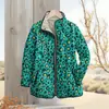 2025 Sitio Independiente TEMU Moda Femenina Abrigo de Algodón Acolchado Serie Estampado de Leopardo Estampado Digital Botón Abrigo de Algodón para Mujer