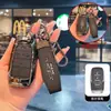 Adequado para Capa de Chave de Carro Jeep Compass Renegade Grand Commander Grand Cherokee Bolsa de Chave com Luz Grátis
