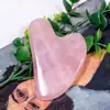 Raspador de Cristal Rosa Natural Delfín Dedo Jade Raspador de Belleza Masaje Meridiano Cuerpo Entero Gran Cantidad Listo para Usar Cuidado de la Salud