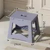 Banqueta Dobrável Espessa Banco de Plástico Banqueta Dobrável Portátil para Casa Economia de Espaço Acampamento ao Ar Livre Pequena Banqueta Baixa