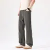 Ropa para Hombre Fengshe / 2026 Algodón Primavera Nuevo Pierna Recta Casual Pierna Ancha Pantalones de Hombre Pantalones Sueltos Modernos para Hombre