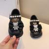 Zapatos para Niñas de 0 a 3 Años Primavera y Otoño Nuevos Suela Suave Punta Redonda Zapatos para Gateo Bebé Velcro Moño Estilo Princesa Zapatos Funcionales