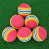 Vendas Diretas do Fabricante da Fonte Bola de Golfe Arco-Íris Bola de Prática de Golfe Indoor Pode Ser Atacado Cor Modelo Mais Vendido Transfronteiriço