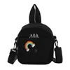 Bolsa Pequeña Linda y Sencilla, Nueva Bolso Cruzado de Lona Versátil de Moda, Estilo Coreano Casual Bolso Cuadrado Pequeño de Hombro, Personalizado para Mujeres