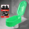 Inodoro portátil simple para trabajadores de la construcción, inodoro de sentadillas de plástico, desechable, para usar en sitios de construcción, a prueba de olores y descargable
