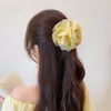 Grampo de Cabelo Flor de Renda Atmosférica Estilo Francês para Mulheres, Elegante e Luxuoso, Sensação de Alto Padrão, Acessório de Cabelo com Coroa Alta, Ornamento de Cabelo Exquisito e Versátil