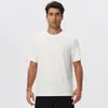 Camiseta esportiva personalizada de fibra de bambu natural, antibacteriana, secagem rápida, solta e respirável, para corrida e atividades ao ar livre, manga curta, masculina 61201