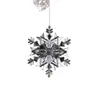 Decoración Navideña Colgantes de Copos de Nieve de Cristal Alta Transparencia Artificial Creativos Copos de Nieve Accesorios de Decoración para el Ambiente Navideño