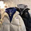 Invierno Suelta Moda Urbana Gruesa Marca de Ropa Chaqueta Acolchada de Algodón Chaqueta Acolchada de Algodón Vintage Chaqueta Acolchada de Algodón Estilo Americano Vintage Chaqueta Acolchada de Algodón Cuero PU