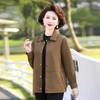 Abrigo de Primavera y Otoño para Mujer 2026 Nuevo Estilo Chaqueta Delgada Elegante para Mujeres de Mediana Edad y Mayores