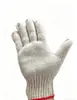 Luvas de fio espessas antiderrapantes antiderrapantes de nylon luvas de algodão de fio de algodão atacado luvas de trabalho de malha industrial de proteção por atacado