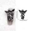 Acessórios de nail art Cross Hearts de celebridade da internet transfronteiriça, decorações e acessórios de unha de liga metálica em formato de cruz e coração, estilo punk vintage