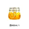 Selección Transfronteriza de Botellas de Almacenamiento con Hebilla de Acero Inoxidable de Alta Calidad Cajas de Almacenamiento para Cocina Botellas de Miel y Limón Frascos Sellados Botellas de Vidrio