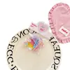Infantil Fofo Unicórnio Sorvete Brilhante Elástico de Cabelo Cartões de Cabelo Não Danificam Fio de Cabelo Acessórios de Cabelo Para Cabelo de Meninas Gotas d'Água Presilha BB