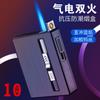 Encendedor de cigarrillos de doble uso, eléctrico y a gas TH786/787, recargable por USB, 10/20, venta al por mayor transfronteriza