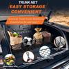 Bolsa de Almacenamiento para Maletero de Camioneta con Cuatro Compartimentos, Bolsillo de Malla Doble Capa Multifuncional, Red de Almacenamiento Colgante para Coche, Plegable para Uso en Coche