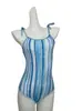 Nuevo Traje de Baño de Una Pieza Rayado para Mujer, Conservador, Adelgazante, Oculta el Vientre, Busto Pequeño, Para Baño Termal de Estudiantes, Hermoso Traje de Baño para Vacaciones para Mujeres