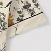 Cardigan Transfronterizo Europeo y Americano de Seda de Leche con Estampado de Colores Claros para Mujer, Conjunto Casual Transpirable de Manga Corta y Shorts para el Hogar