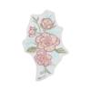 Pegatinas de tela bordadas originales y exquisitas para Hanfu Cheongsam, parche antiguo para decoración del hogar, tela de malla con cuentas y flores bordadas.