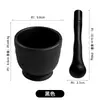 Juego de Mortero y Maja de Madera para Ajo para Uso Doméstico, Triturador Manual de Ajo, Herramienta de Cocina para Moler Polvo Medicinal