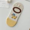 Meias de verão de boca baixa meias infantis de barco silicone antiderrapante não caem com meias invisíveis absorventes de suor respiráveis de corte baixo meias fofas crianças