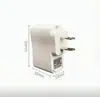 Cargador USB con luz variable 5V1A adaptador Cabezal de carga para máquina de hombre mayor V51000ma máquina de video para cantar Blanco