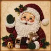 Creativo Transfronterizo 5D Acrílico Papá Noel Perla Diamante Pintura Colgante de Puerta Decoración de Pared Colgante Adorno DIY