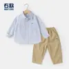 Conjunto de Ropa de Otoño para Niños Conjunto de Camisa y Pantalón Largo para Niños Pequeños Ropa Infantil Pantalones Casuales para Bebé Camisa Infantil Primavera y Otoño Moderno