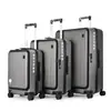 Maleta de ruedas giratorias de 20 pulgadas para viajes transfronterizos con tapa de apertura frontal, estuche de viaje ligero con protección de contraseña en stock