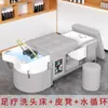 Cama de Terapia Capilar Tailandesa Transfronteiriça, Cama de Lavatório para Salão de Beleza, Aquecedor de Água, Cama de Terapia Capilar com Temperatura Constante Integrada de Circulação de Água para Fumigação