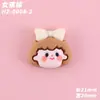 Accesorios de resina para manualidades de niña de dibujos animados para fundas de teléfono, dijes para zapatos, decoraciones para zapatos y materiales para accesorios de cabello hechos a mano