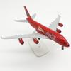 Prototipo de Coca-Cola Airbus A380 de 20 cm con ruedas modelo de avión de simulación modelo de avión de línea aérea de aviación civil adornos de regalo