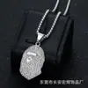 Venta Caliente Nacional Marca Popular Hip-Hop Europea y Americana Acero de Titanio Chapado en Oro Diamante Mono Bape Accesorios Colgante Collar